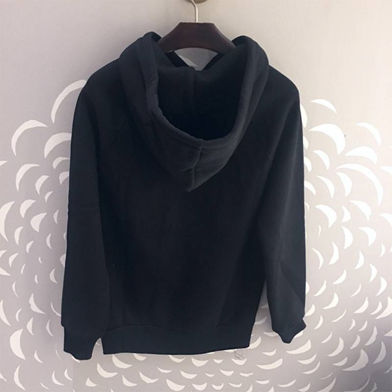 Burberry Unisex Embroidered Archive Logo Oversized Hoodie-Black - Image 3