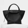 Celine Women Small Big Bag in Supple Grained Calfskin-Black