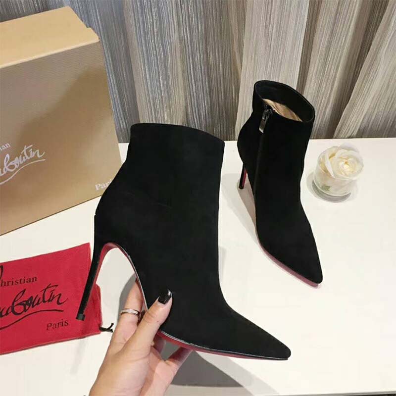 Christian Louboutin Women Shoes Eloise Booty 100 mm-Black