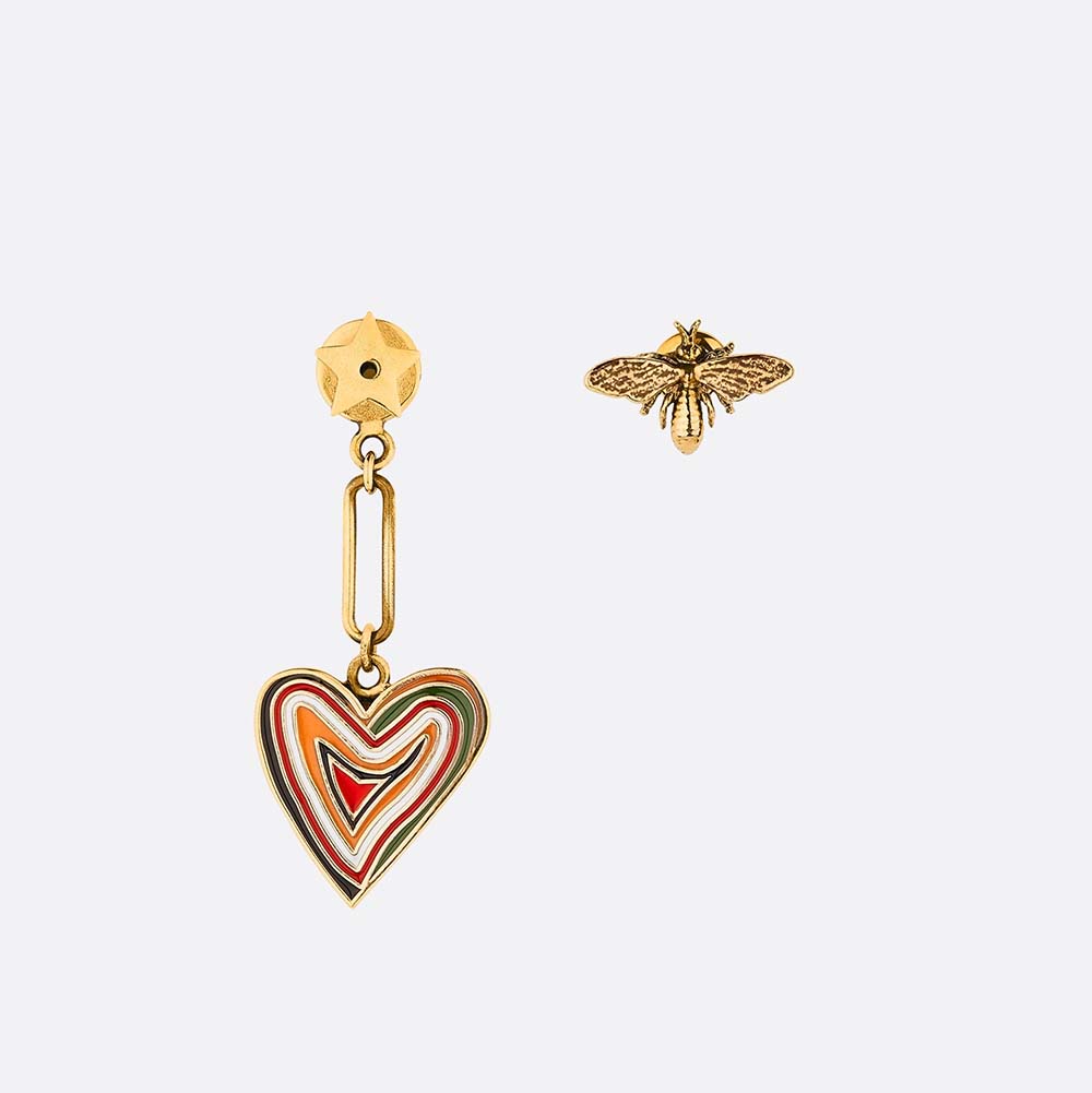 dior heart earrings