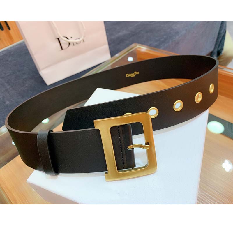 Dior Women Diorquake Belt in Black Calfskin - Image 6