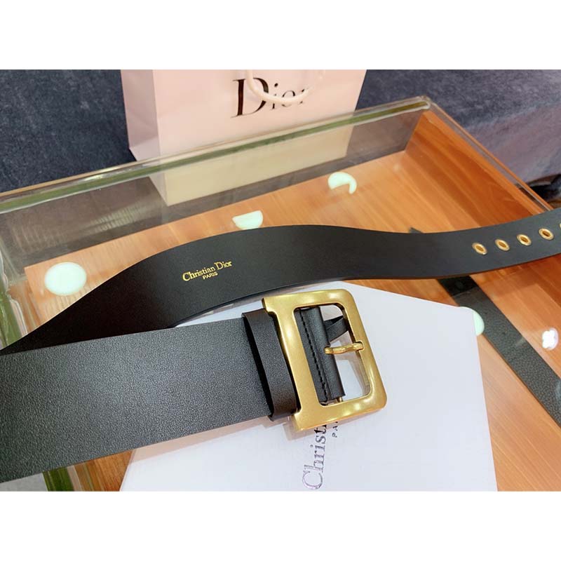 Dior Women Diorquake Belt in Black Calfskin - Image 3