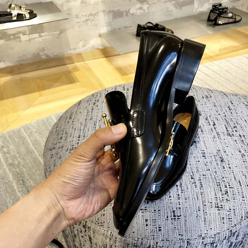 Dior Women "Diordirection" Loafer in Black Glazed Calfskin 20mm Heel - Image 5