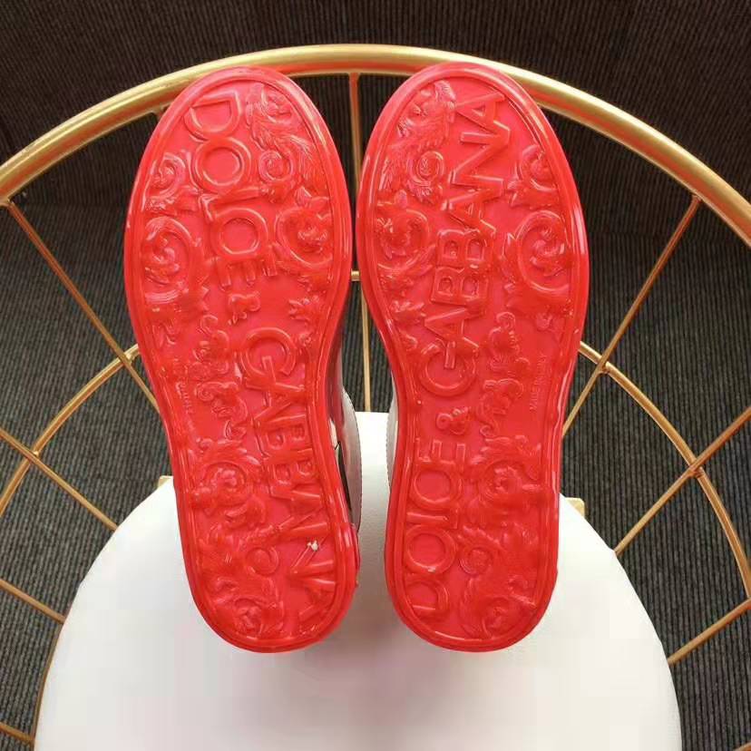 Dolce Gabbana D&G Men Portofino Melt Seakers in Printed Nappa Leather-Red - Image 9