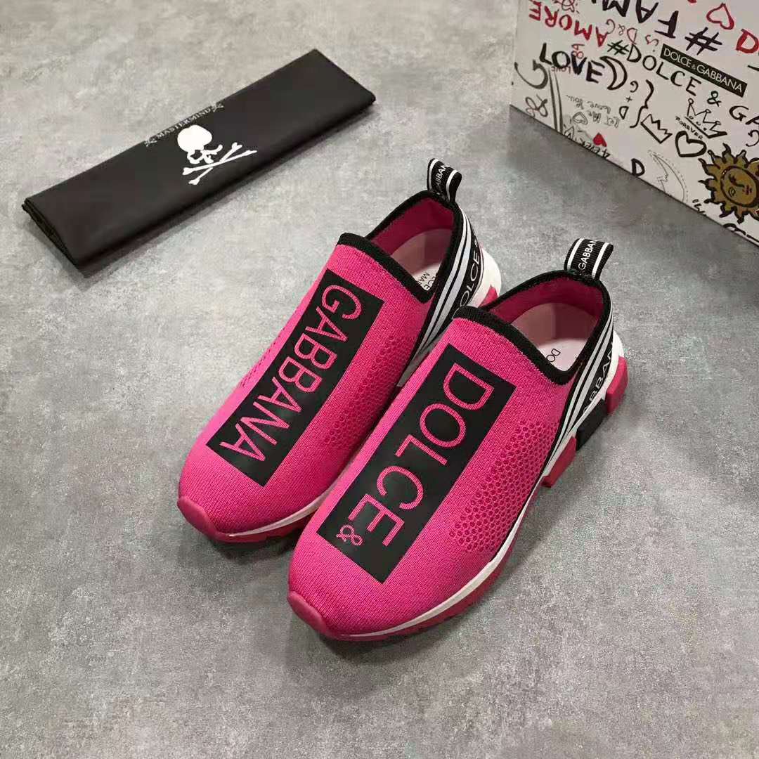 Dolce Gabbana D&G Women Branded Sorrento Sneakers-Rose - Image 4