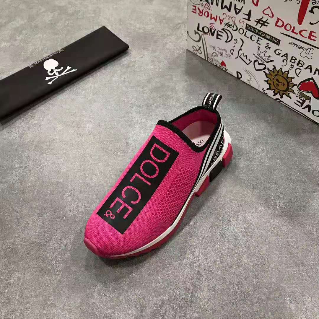Dolce Gabbana D&G Women Branded Sorrento Sneakers-Rose - Image 8