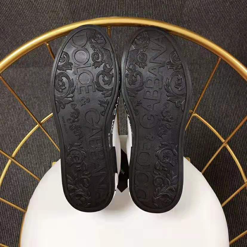Dolce Gabbana D&G Women Calfskin Nappa Portofino Sneakers with Heart Print-Red 10 Dolce Gabbana D&G Women Calfskin Nappa Portofino Sneakers with Heart Print-Red - Image 10