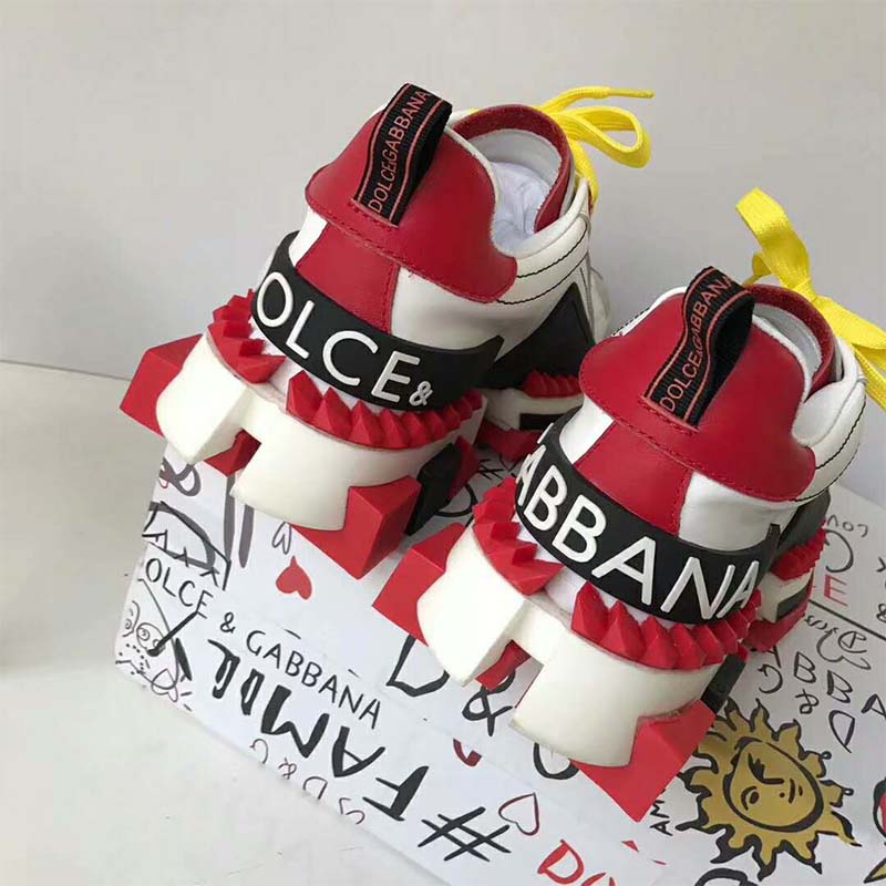 Dolce Gabbana D&G Women Shoes Multicolor Super King Sneakers - Image 7