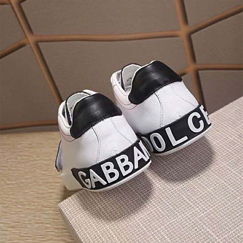 Dolce Gabbana D&G Unisex Shoes Portofino Sneakers in Nappa Calfskin - Image 4