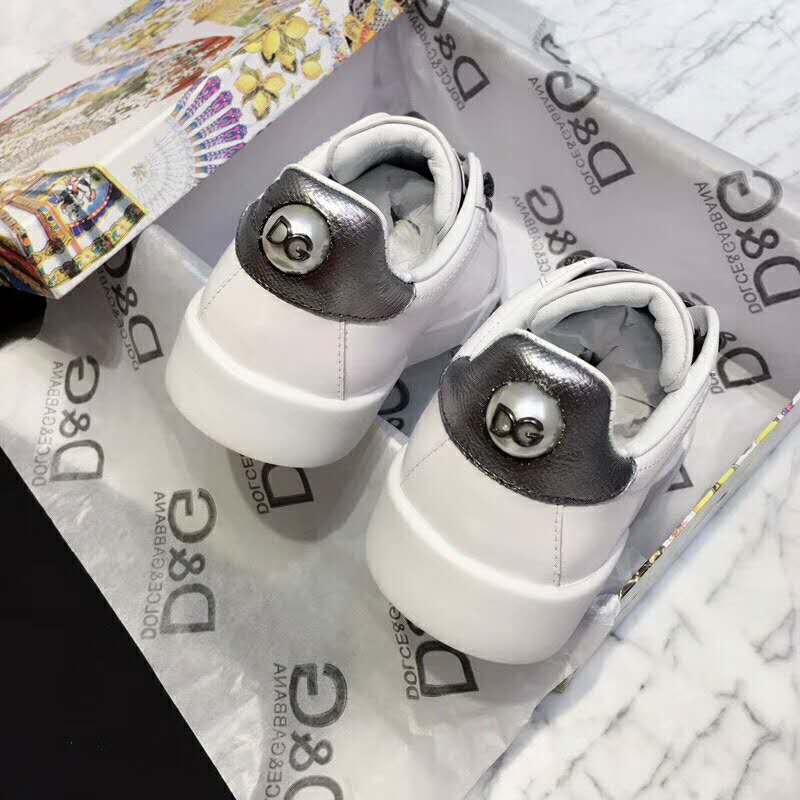 Dolce Gabbana D&G Women Shoes Zapatillas De Piel Con Aplicacion - Image 6