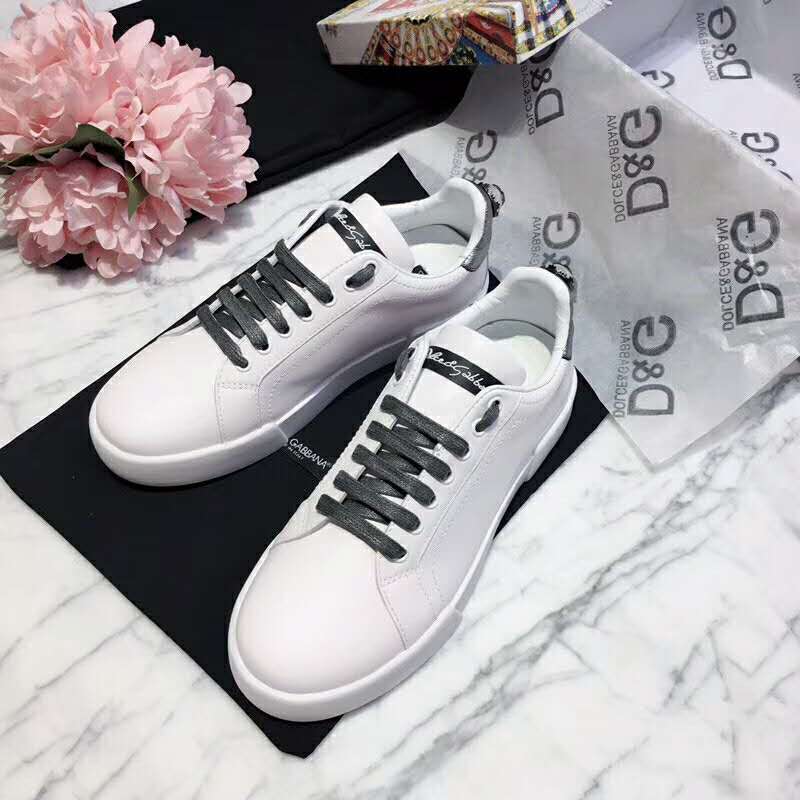Dolce Gabbana D&G Women Shoes Zapatillas De Piel Con Aplicacion - Image 5