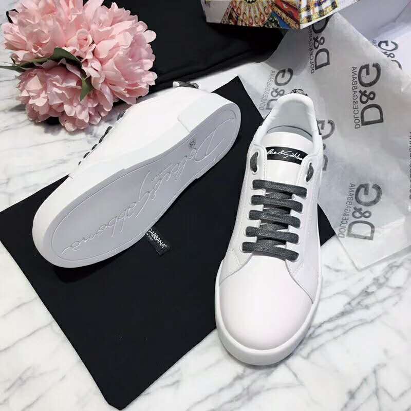 Dolce Gabbana D&G Women Shoes Zapatillas De Piel Con Aplicacion - Image 4