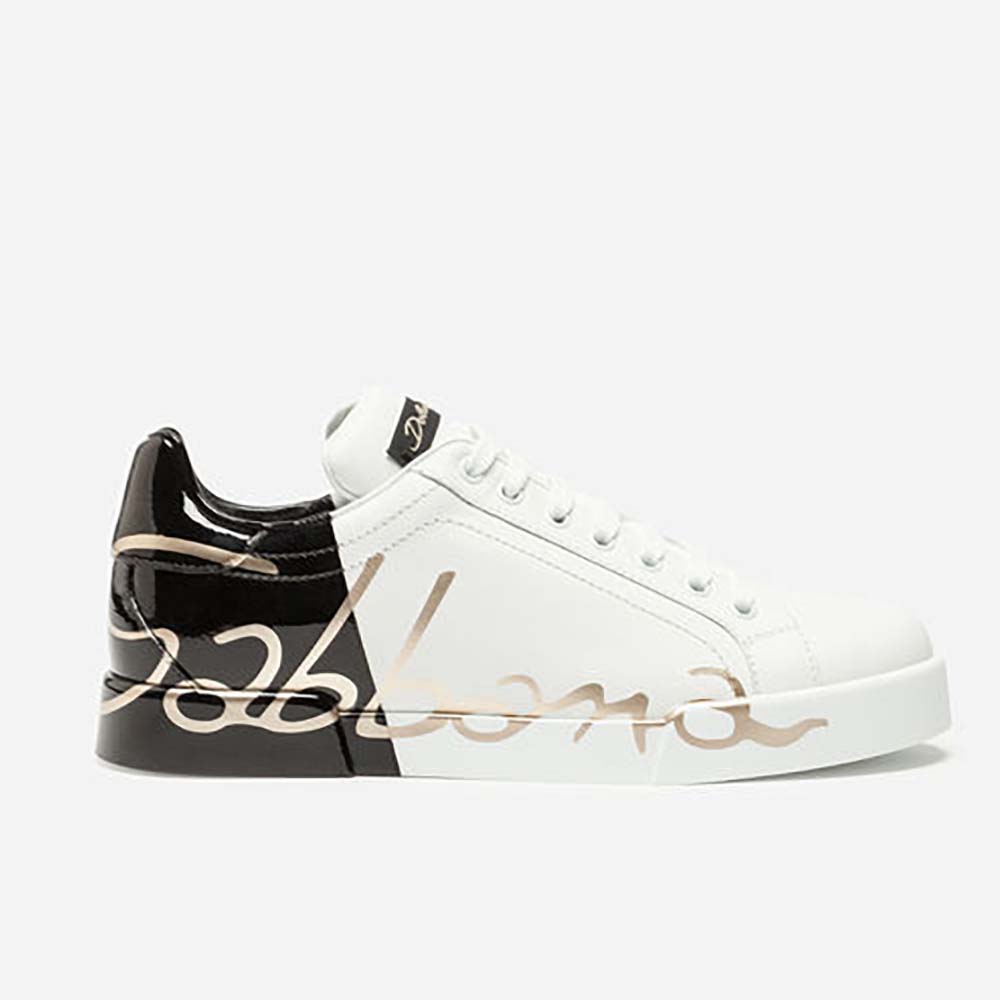 Dolce Gabbana D&G Women Shoes Zapatillas Portofino De Becerro Estampado ...