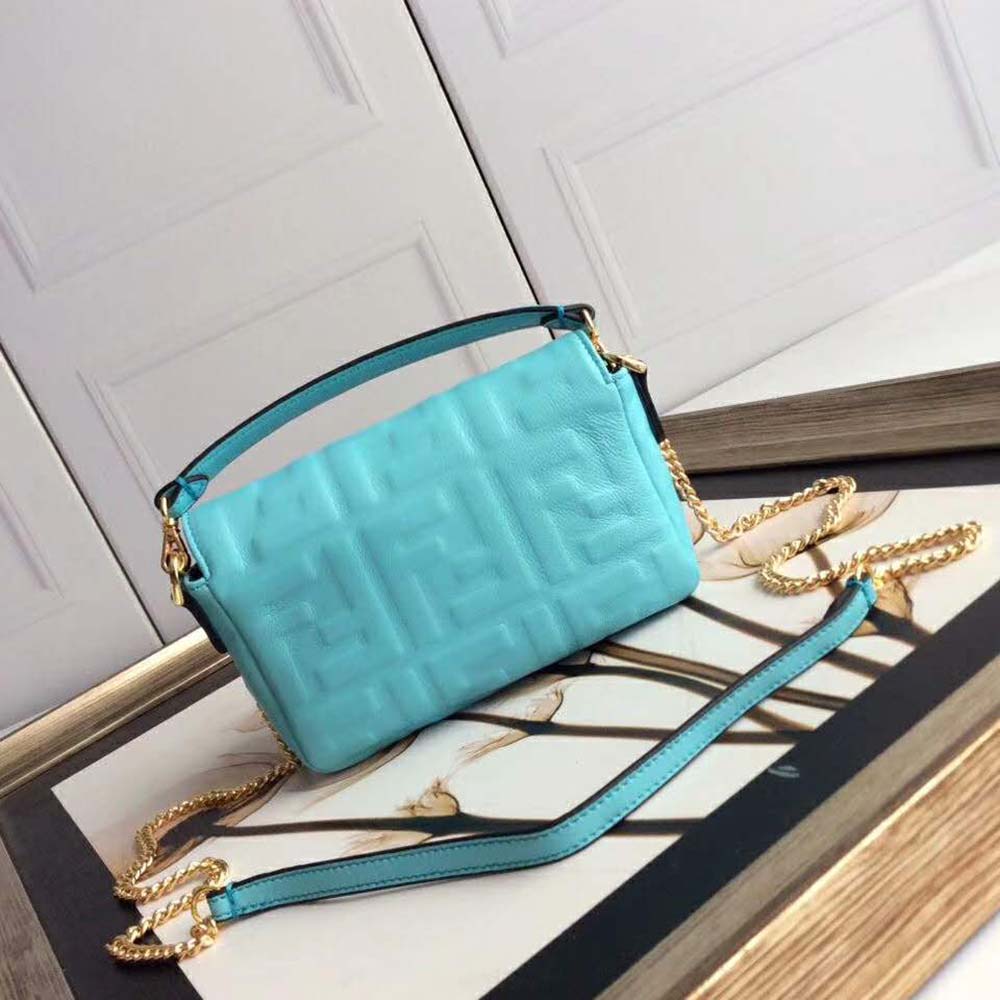 Fendi Women Iconic Baguette Leather Bag in Mini Size - Image 4