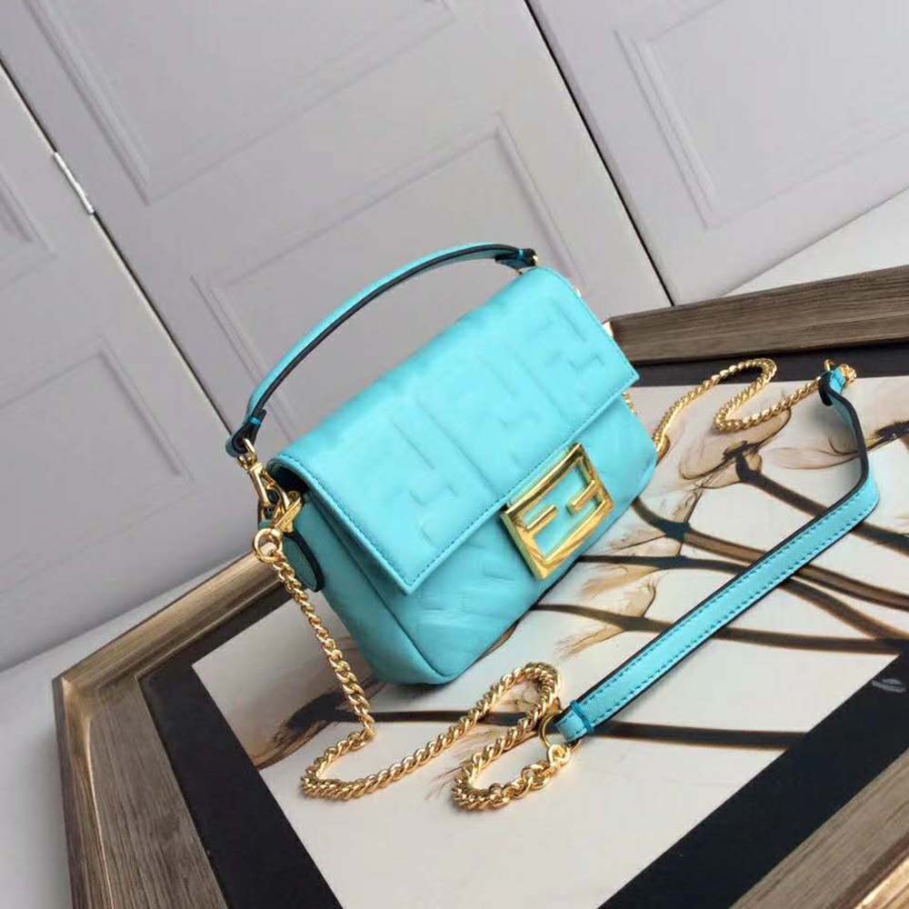 Fendi Women Iconic Baguette Leather Bag in Mini Size - Image 3