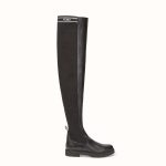 Fendi Women Shoes Black Nappa Cuissard Boots