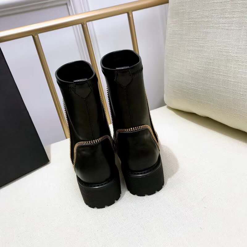 Giuseppe Zanotti Men Shoes Black Leather Boot with Zips Detail - Image 2