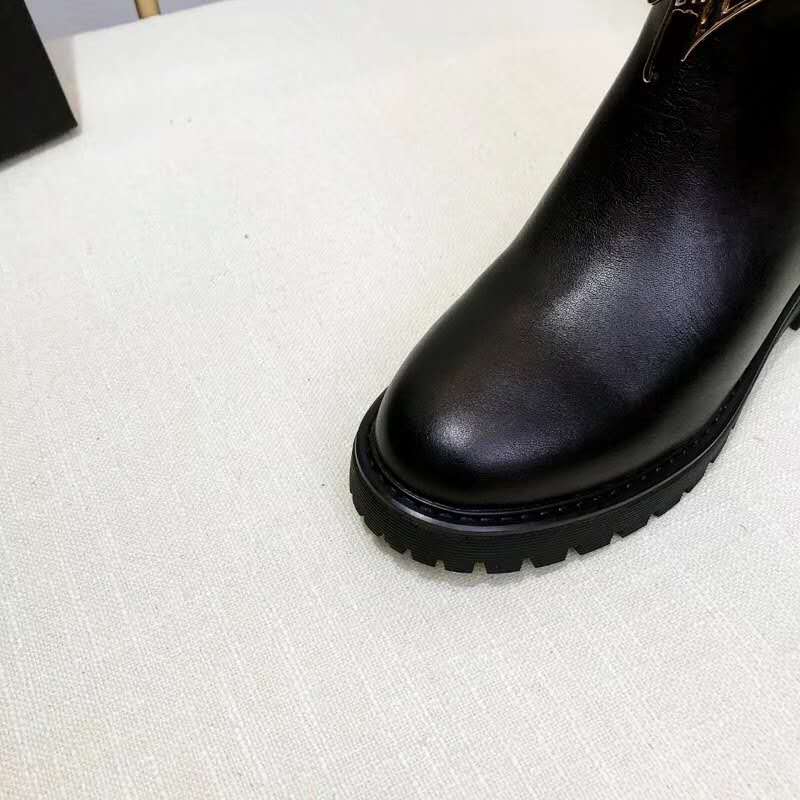 Giuseppe Zanotti Men Shoes Black Leather Boot with Zips Detail - Image 10