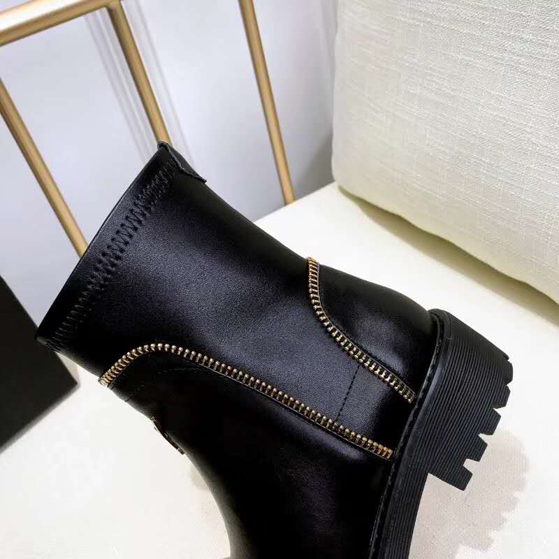 Giuseppe Zanotti Men Shoes Black Leather Boot with Zips Detail - Image 9