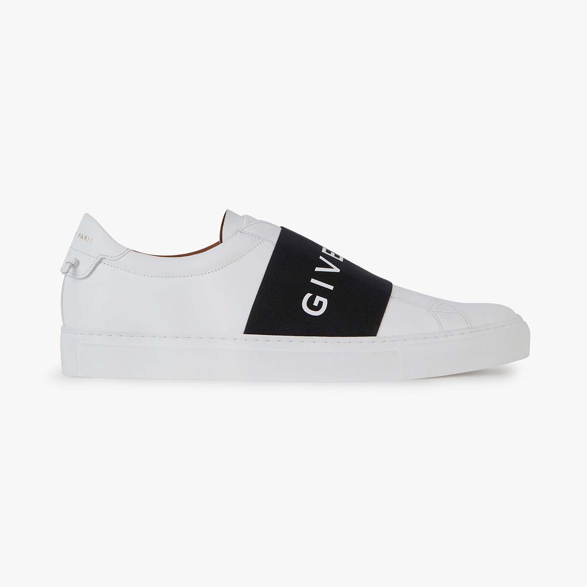Givenchy Men Givenchy Paris Strap Sneakers in Leather Shoes White