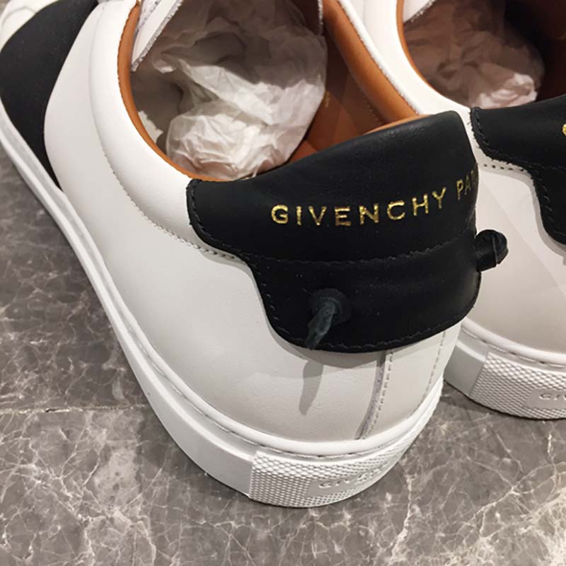 Givenchy Unisex Elastic Strap Sneakers in Leather Shoes White - Image 6