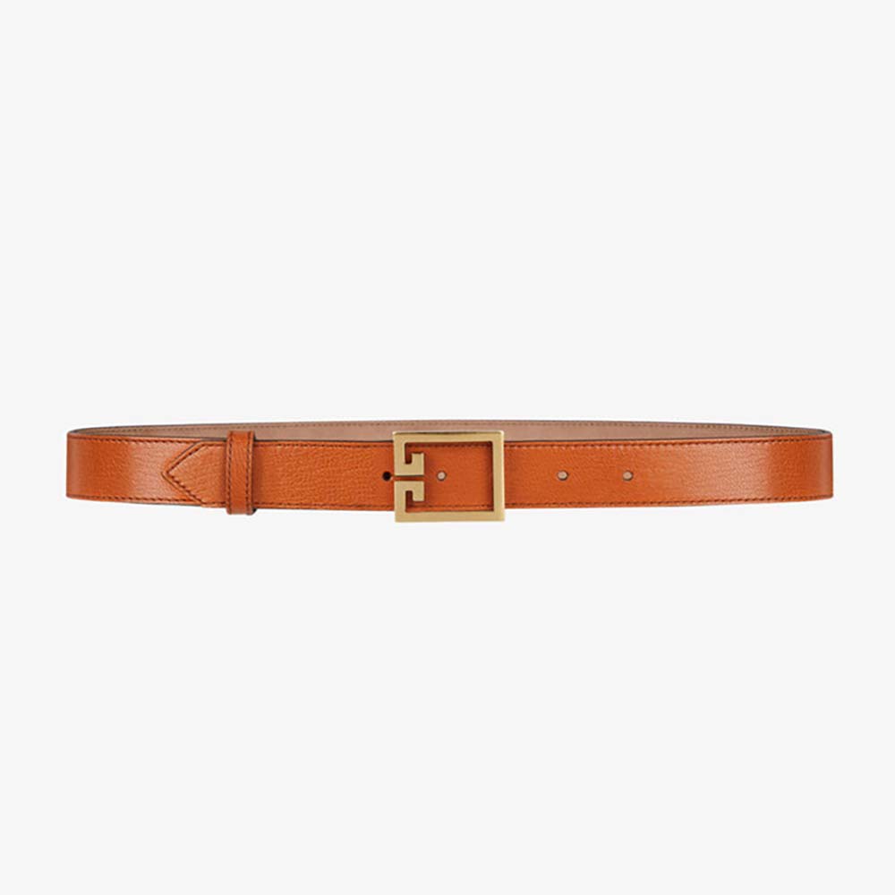 Givenchy Women Double G Belt in Leather-Black