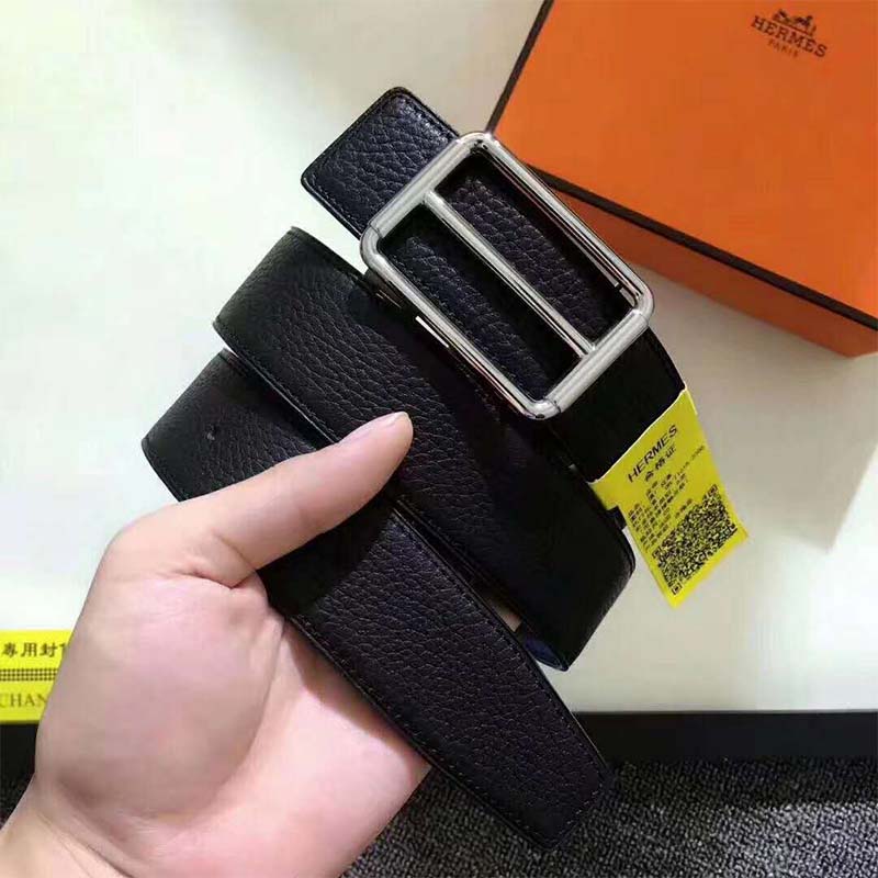 Hermes Men H Rouleau Belt Buckle & Reversible Leather Strap 32 mm - Image 3