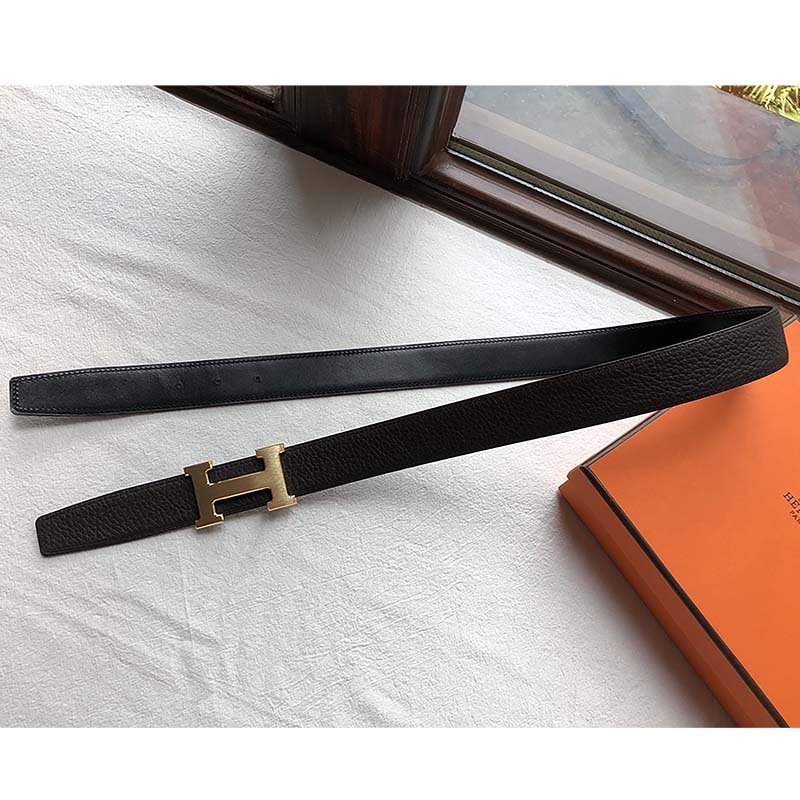 Hermes Men Quizz Belt Buckle & Reversible Leather Strap 32 mm - Image 6