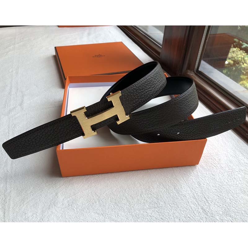 Hermes Men Quizz Belt Buckle & Reversible Leather Strap 32 mm - Image 3