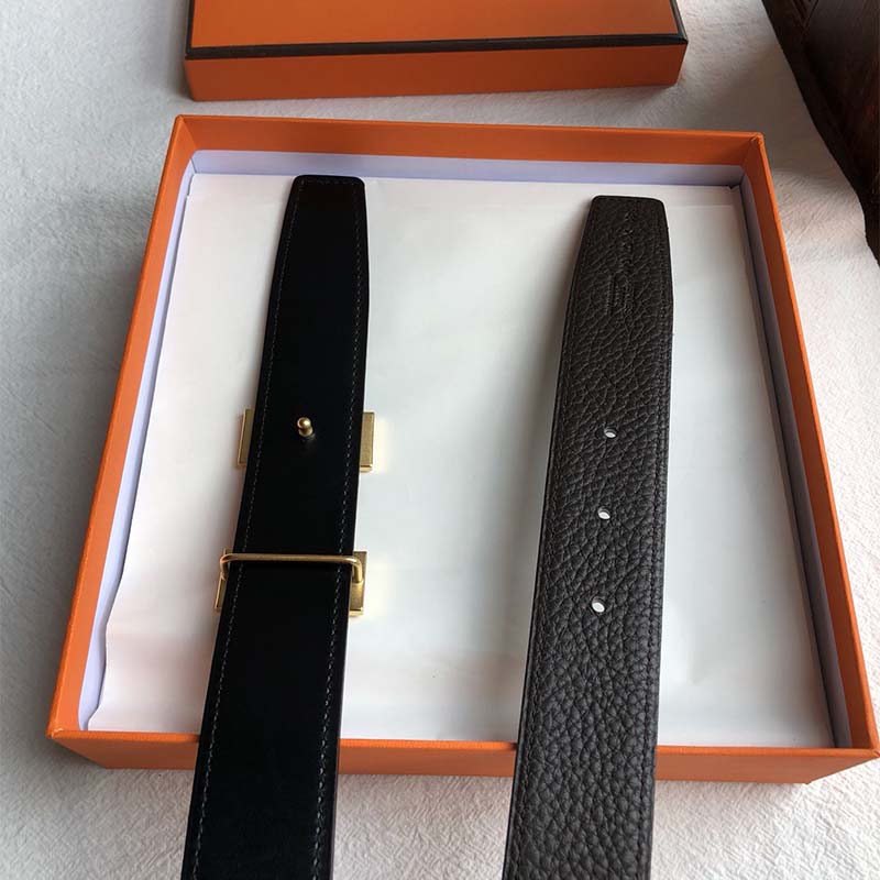 Hermes Men Quizz Belt Buckle & Reversible Leather Strap 32 mm - Image 8