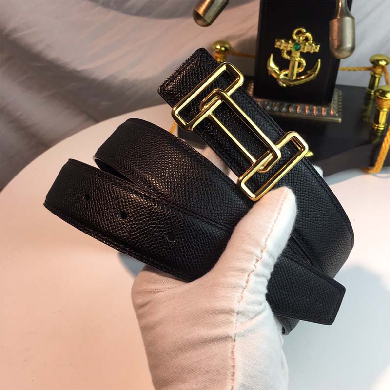 Hermes Men Rythme Belt Buckle & Reversible Leather Strap 32 mm