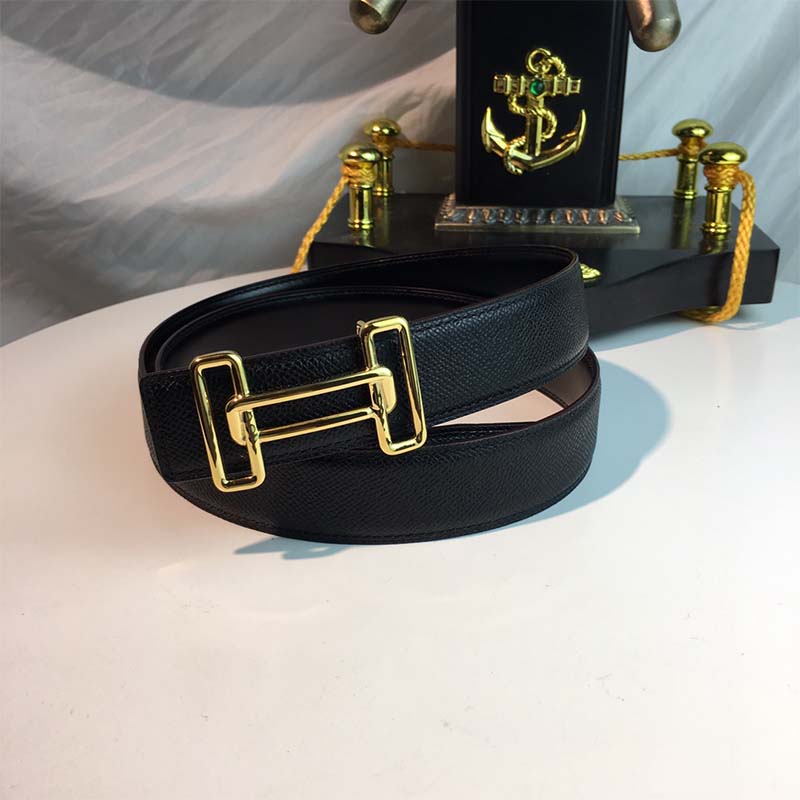 Hermes Men Rythme Belt Buckle & Reversible Leather Strap 32 mm