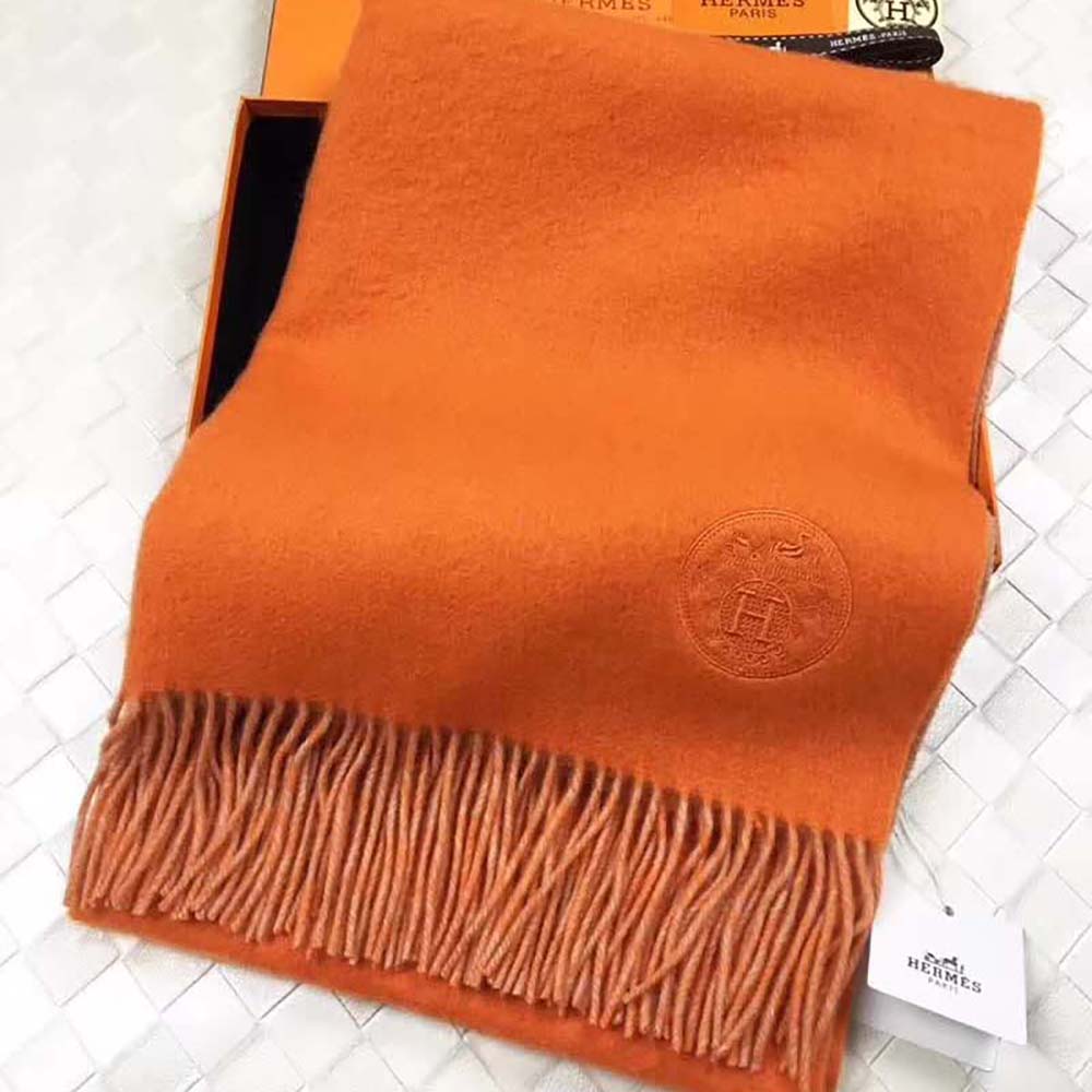 HERMES Scarf Scarf Brown/Orange – Brand Off Hong Kong Online Store