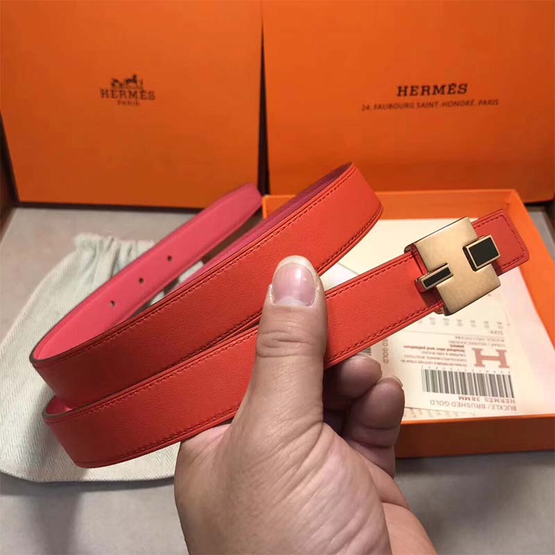 Hermes Women Eileen Buckle & Reversible Leather Strap 24 mm - Image 5