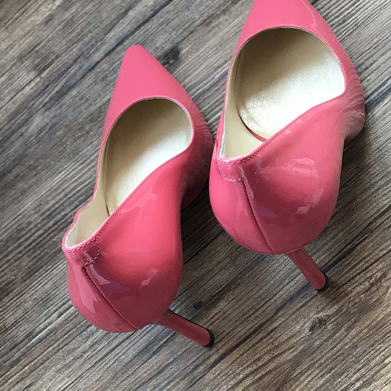 Jimmy Choo Women Romy 100 Patent Leather Pointy Toe Pumps Shoes Carmine - Image 5