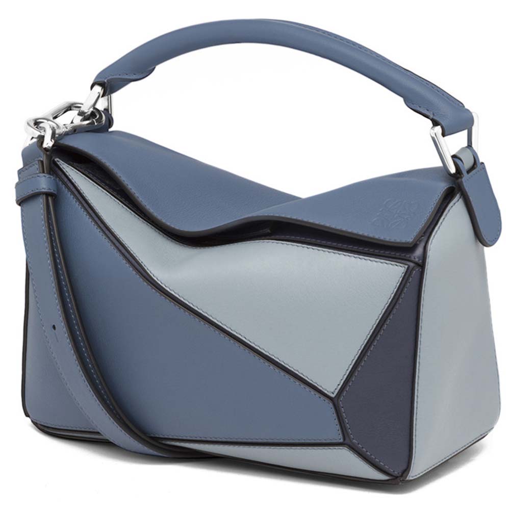 Loewe Women Puzzle Small Bag Varsity Blue Multitone 1 Loewe Women Puzzle Small Bag Varsity Blue Multitone