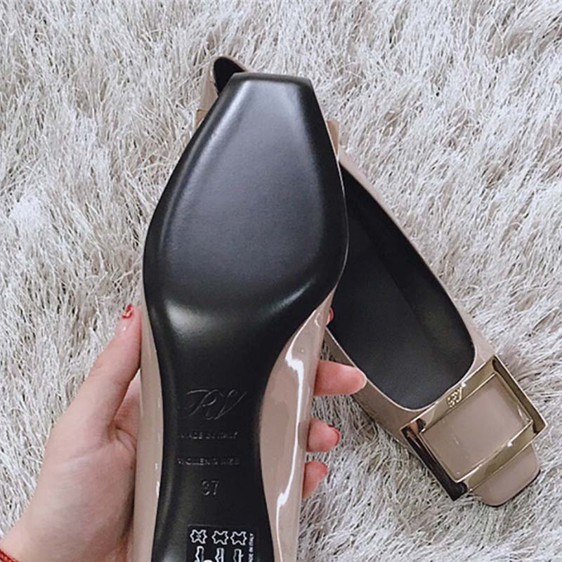 Roger Vivier Women Belle Vivier Trompette Pumps Patent Leather-4.5cm - Image 4