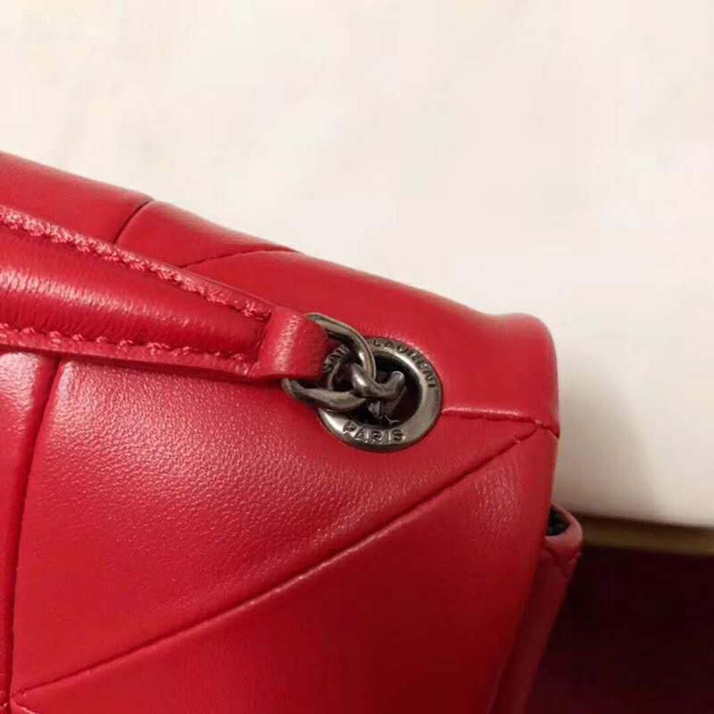 Saint Laurent YSL Women Jamie Medium "Carre Rive Gauche" Lambskin - Image 9