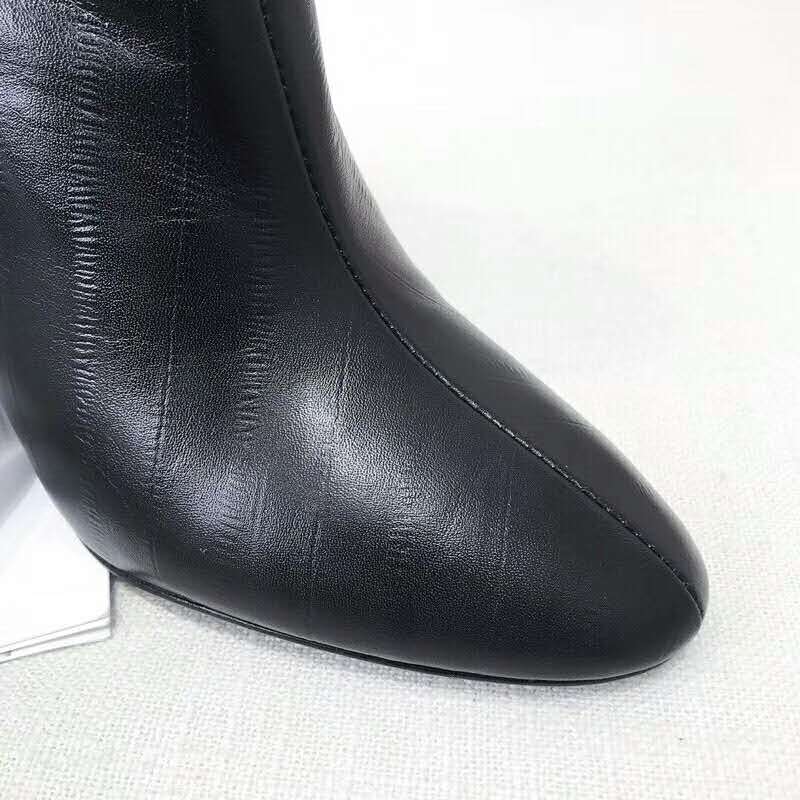 Saint Laurent YSL Women Shoes Joplin Buckle Bootie in Eel 10.5cm Heel-Black - Image 9