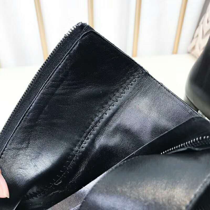 Saint Laurent YSL Women Shoes Joplin Buckle Bootie in Eel 10.5cm Heel-Black - Image 10