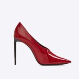 Saint Laurent YSL Women Shoes Teddy Pump Patent 10.5cm-Red