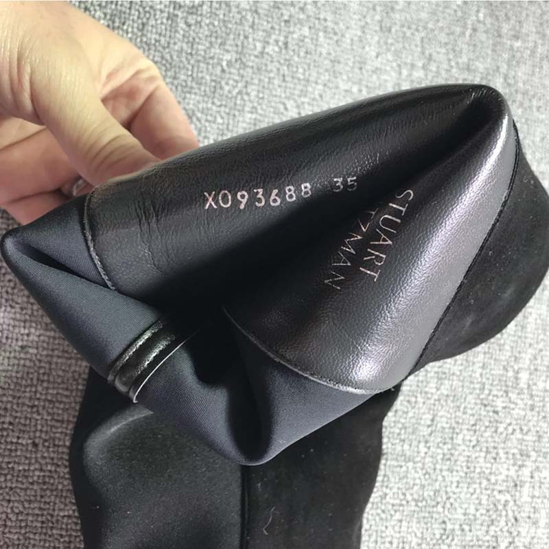 Stuart Weitzman Women Shoes The 5050 Boot 30mm Heel-Black - Image 4
