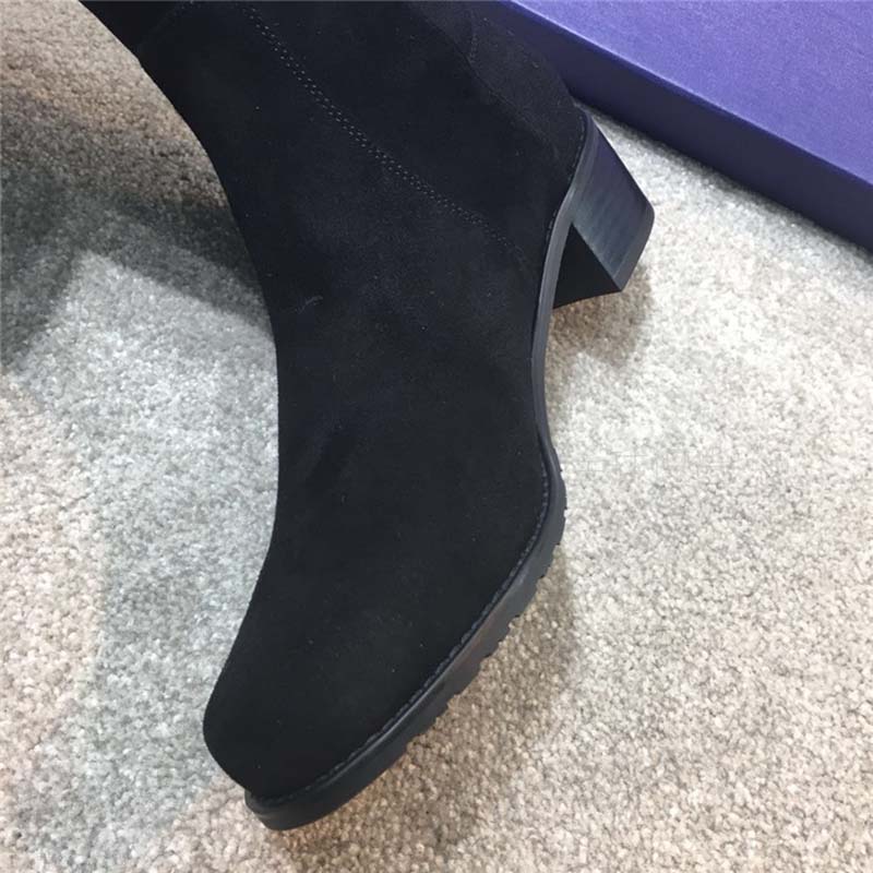 Stuart Weitzman Women Shoes The 5050 Boot 30mm Heel-Black - Image 3