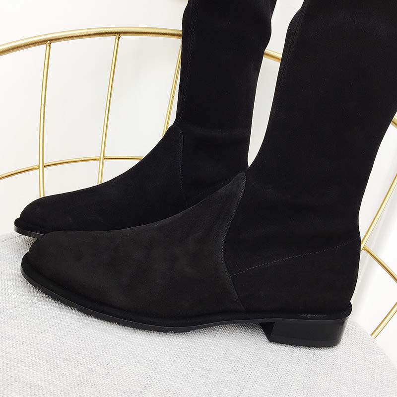 Stuart Weitzman Women Shoes The Lowland Boot 30mm Heel-Black - Image 3