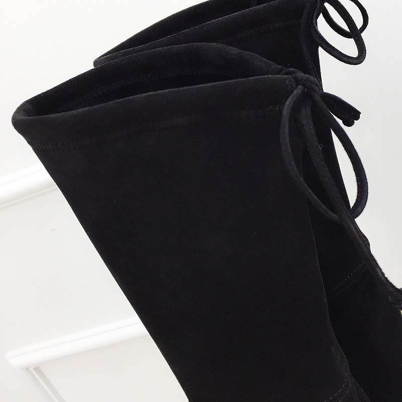 Stuart Weitzman Women Shoes The Lowland Boot 30mm Heel-Black - Image 5