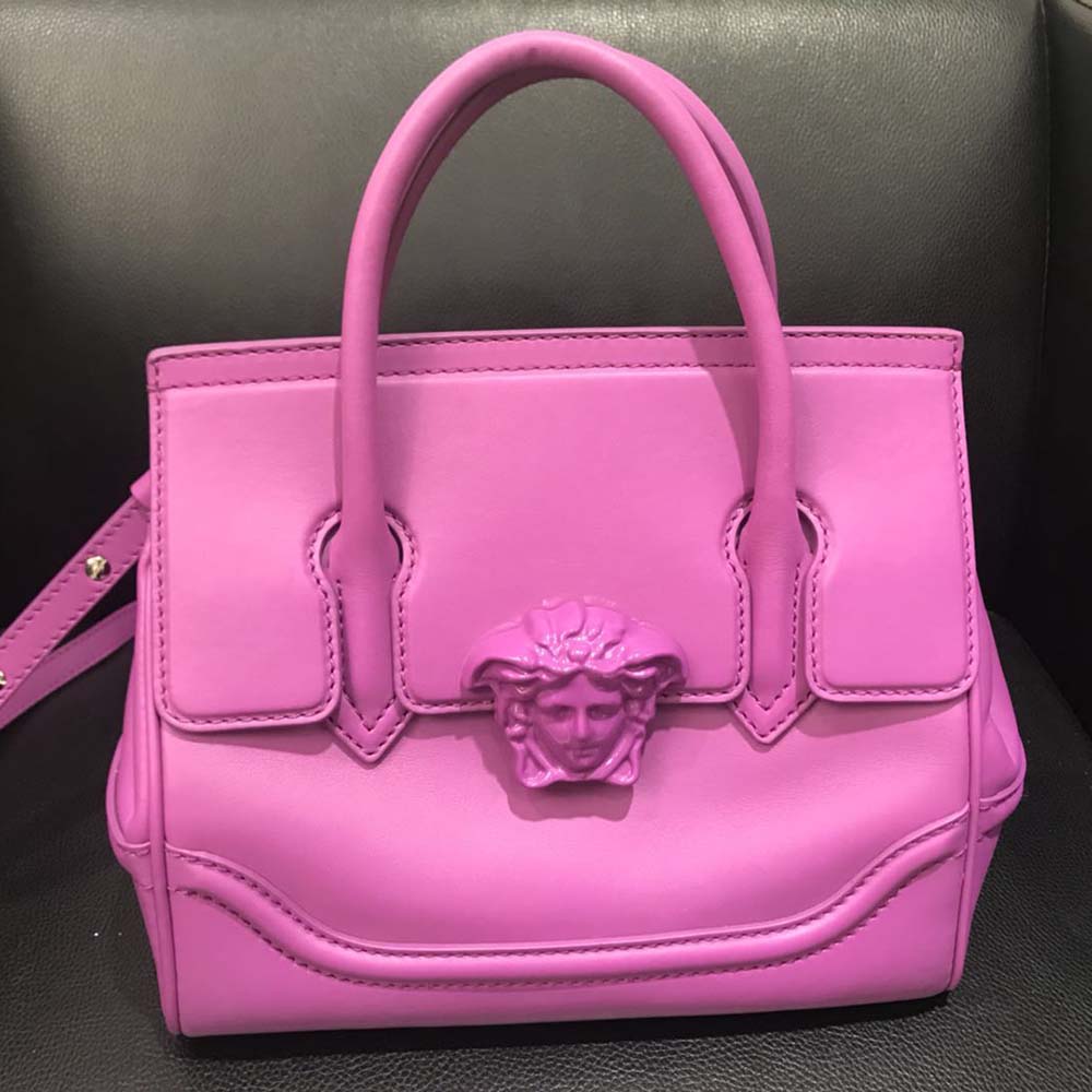 Versace Calfskin Medium Palazzo Empire Bag Pink