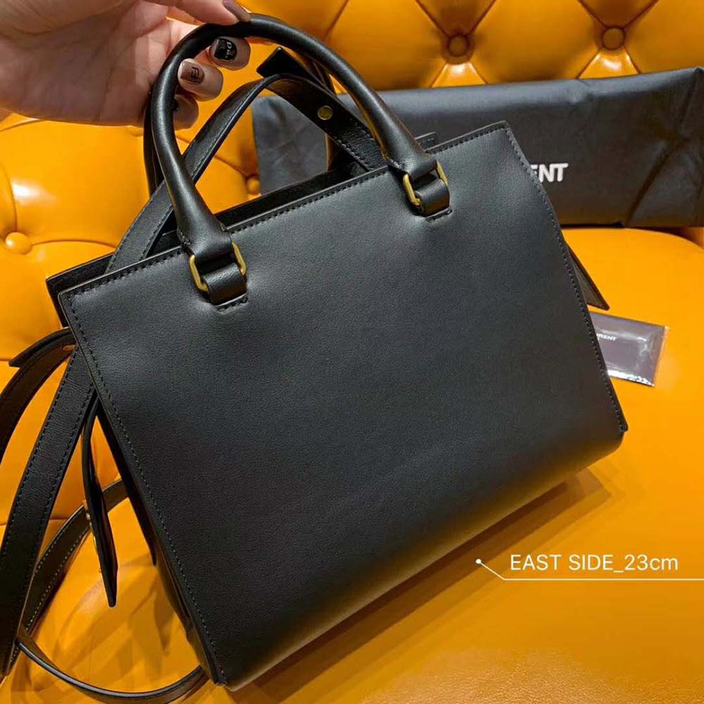 Saint Laurent YSL Women East Side Small Tote Smooth-Black 9 Saint Laurent YSL Women East Side Small Tote Smooth-Black - Image 9