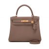 Hermes Kelly Sellier 32 Bag in Togo Leather-Grey 4 Hermes Kelly Sellier 32 Bag in Togo Leather-Sandy