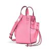 Loewe Women Hammock Drawstring Mini Bag-Pink 3 Loewe Women Hammock Drawstring Mini Bag-Pink