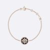 Dior Women Rose Des Vents Bracelet 18K Yellow Gold Diamond Turquoise-Black